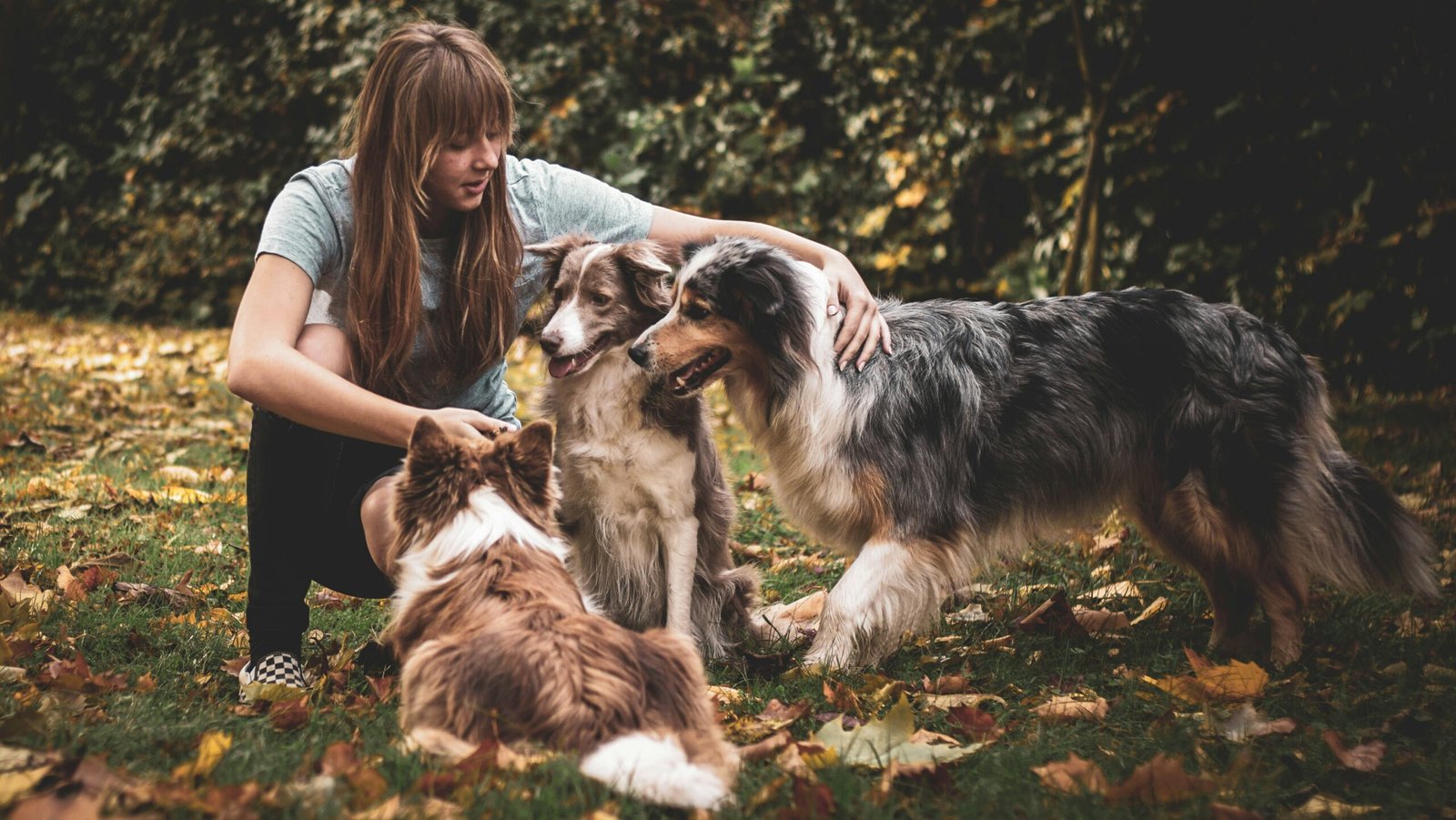 Woman with dog